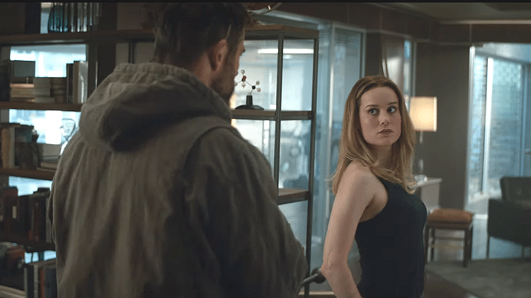 Capitã Marvel conhece Thor em trailer de "Vingadores: Ultimato" - Reprodução - Reprodução