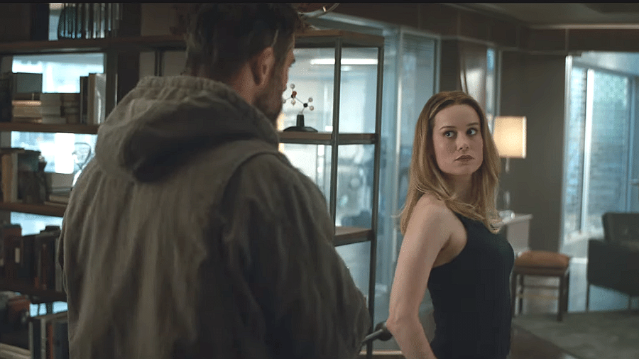 Capitã Marvel conhece Thor em trailer de "Vingadores: Ultimato" - Reprodução