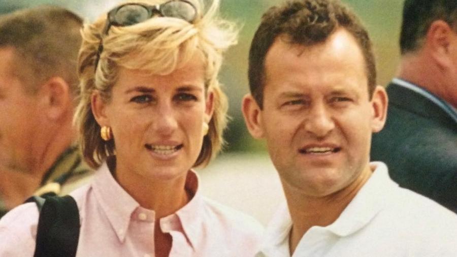 Paul Burrell e Princesa Diana, em 1997 - Reprodução/Instagram