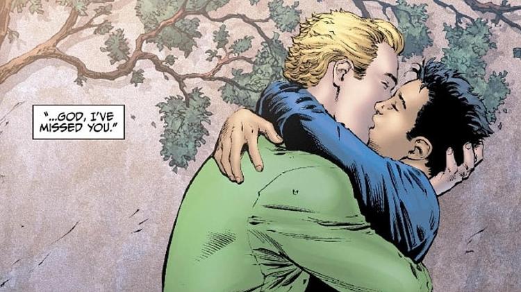 Beijo gay lanterna verde - Reprodução - Reprodução