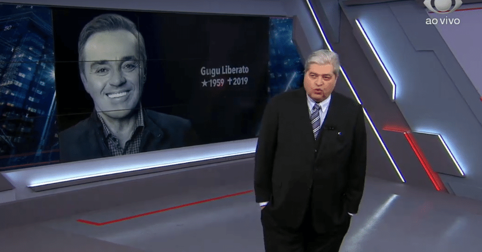 O apresentador José Luiz Datena fez uma homenagem a Gugu no Brasil Urgente
