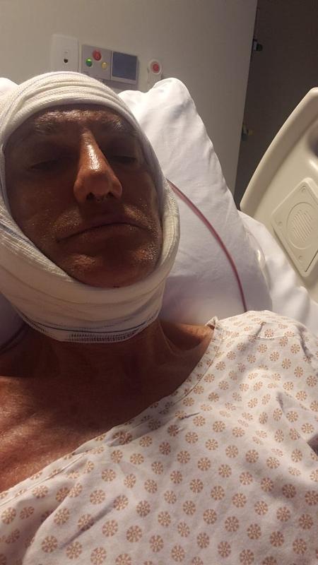 Amin Khader ainda no hospital  - Reprodução - Reprodução