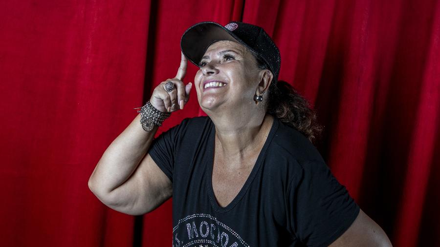 A presidente da Mocidade Alegre, Solange Cruz - Marcelo Justo/ UOL