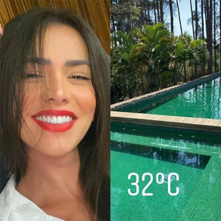 Adriana Sant"Anna exibe piscina de sua mansão - Reprodução / Instagram