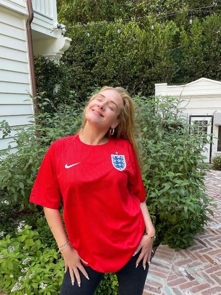 Adele veste camisa Inglaterra na final da Eurocopa - Reprodução/Instagram