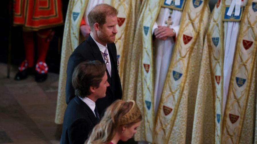 Príncipe Harry chega à coroação do rei Charles 3º - Phil Noble - WPA Pool/Getty Images
