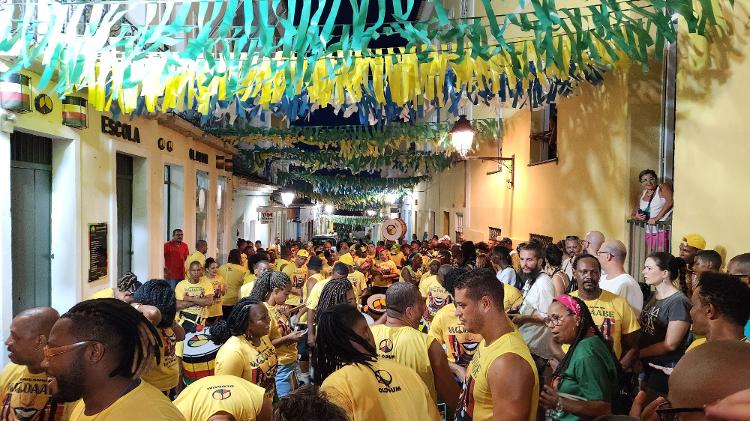 Olodum realizou último ensaio para o Carnaval 2024 na terça-feira (6) 