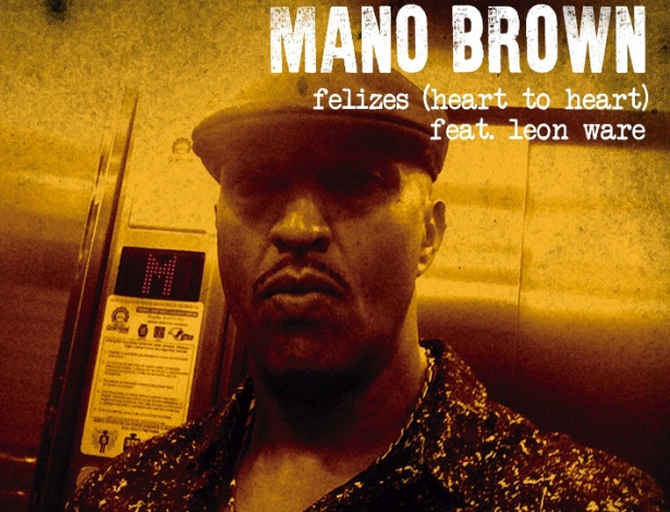 Capa do single "Felizes (Heart to Heart)", parceria de Mano Brown com Leon Ware  - Divulgação