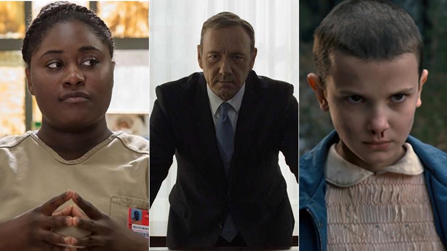 "Orange is The New Black", "House of Cards" e "Stranger Things" - Divulgação/Netflix 