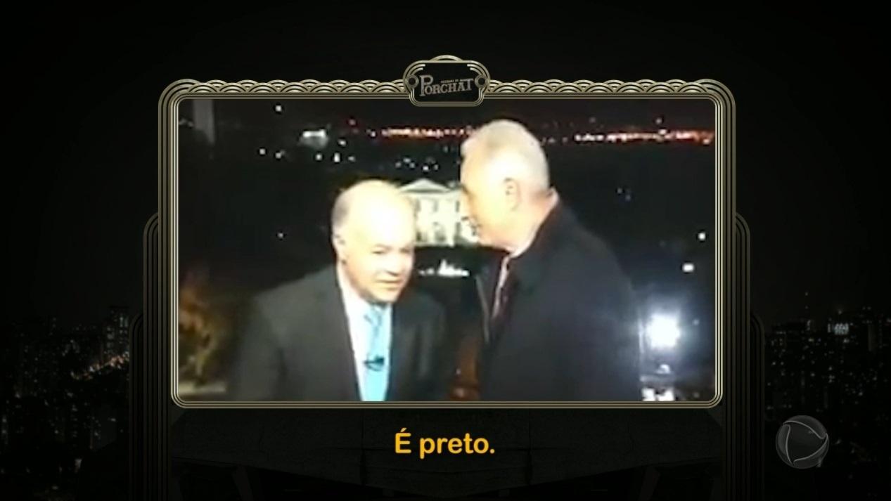 Waack concede entrevista ao "Programa do Porchat", na Record - Reprodução/TV Record