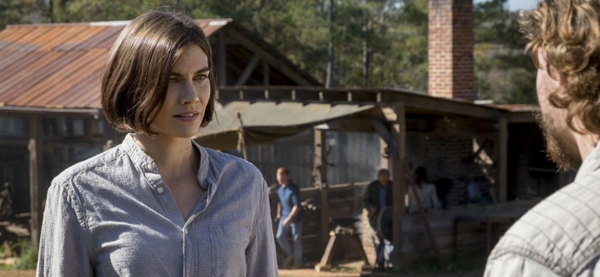 Maggie (Lauren Cohan) em cena do último episódio da oitava temporada de "The Walking Dead" - Divulgação