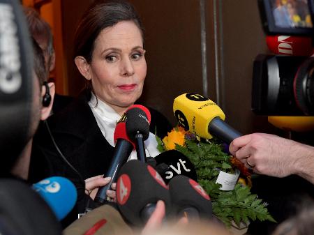 Sara Danius, ex-secretária permanente da academia do Nobel - Jonas Ekstromer/Via Reuters