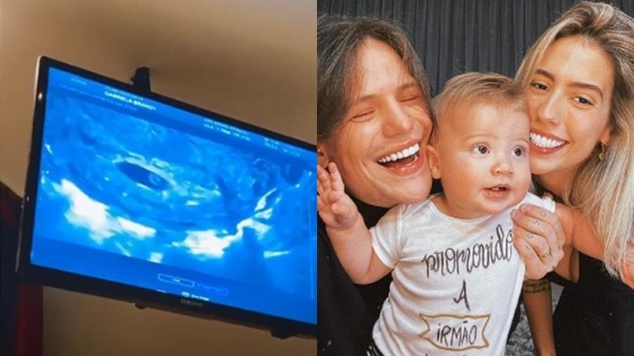 Saulo mostra ultrassom de Gabi Brandt - Reprodução/Instagram