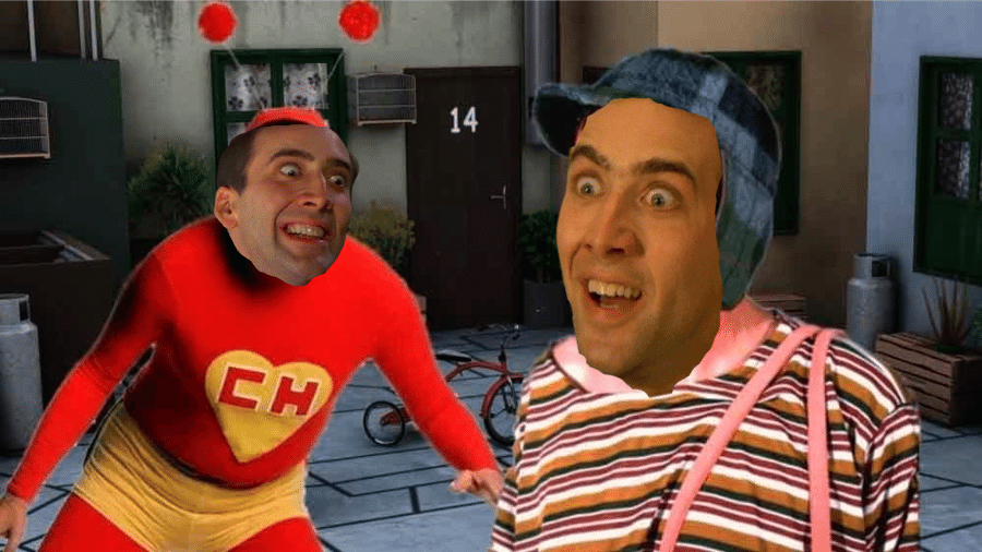 Vem aí: Nicolas Cage em Chaves & Chapolin? - Reprodução/Montagem