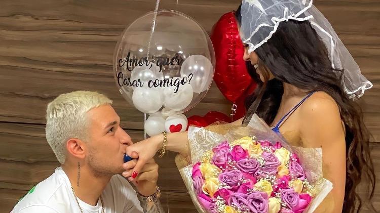 A Fazenda 2021: MC Gui e a noiva, Bia Michele - Reprodução/Instagram - Reprodução/Instagram