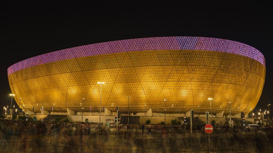 Lusail Stadium: O nome deriva de uma flor endêmica, símbolo da região. - Shakeel Sha/Getty Images