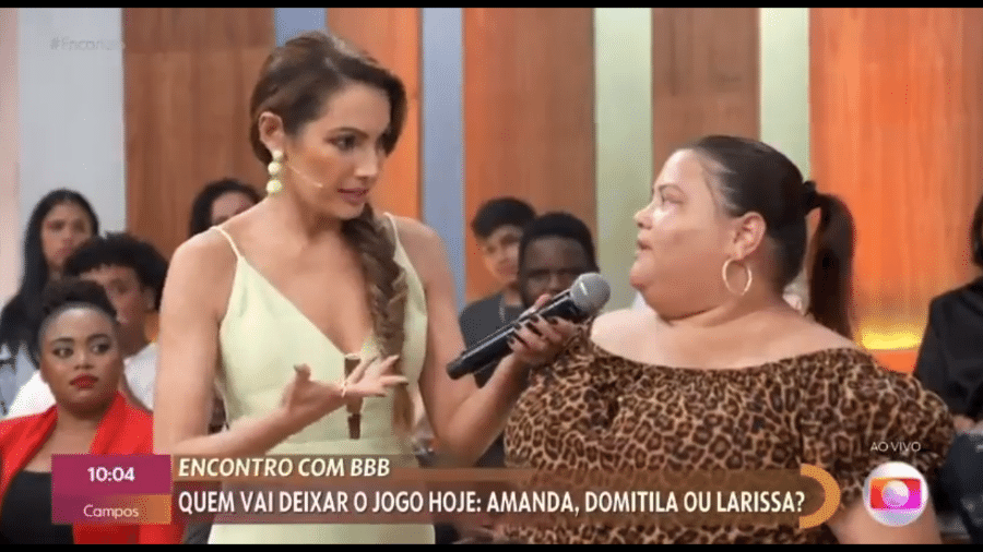 BBB 23: Patrícia Poeta conversa com plateia sobre Paredão do reality show no Encontro - Reprodução/Globoplay