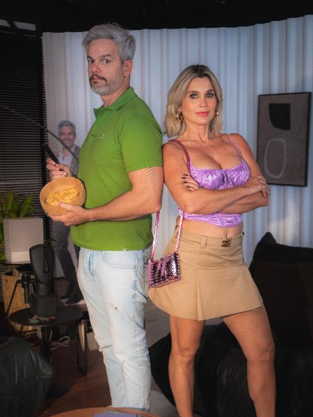 Otaviano Costa e Flávia Alessandra em cena da série 'Lia & Léo' Otaviano Costa e Flávia Alessandra em cena da série 'Lia & Léo'