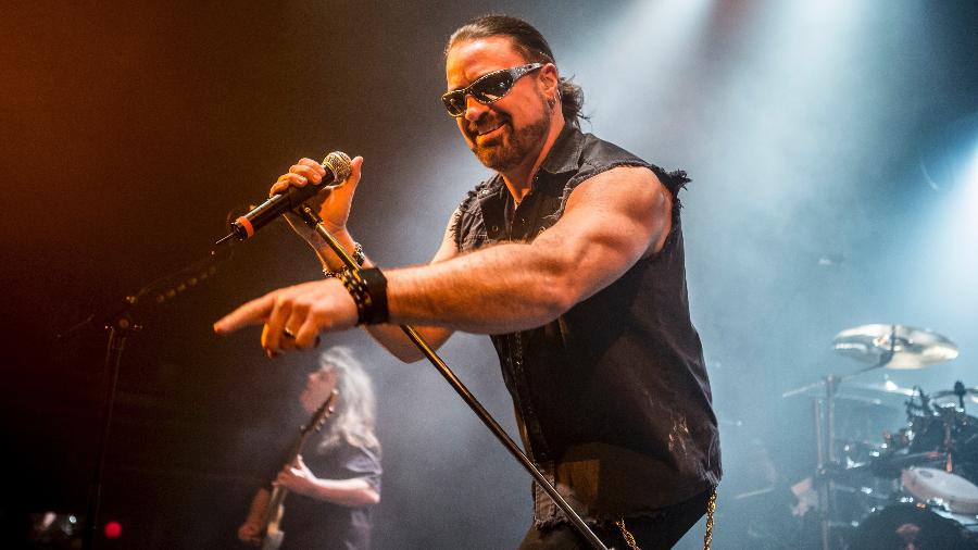 Russell Allen, vocalista da banda Symphony X, que faz turnê pelo Brasil - Xavi Torrent/Redferns