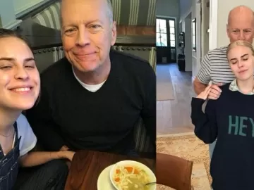 Filha de Bruce Willis encanta web com rara aparição do pai: 'Amo tanto'