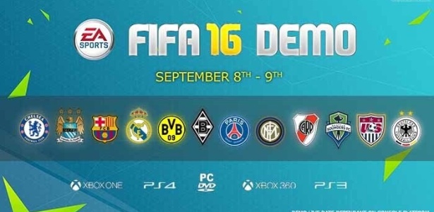 Demo de "FIFA 16" terá 10 times e duas seleções femininas: EUA e Alemanha - Reprodução