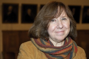 15.out.2013 - A bielorrusa Svetlana Alexievich em Leipzig, na Alemanha - Peter Endig/EFE