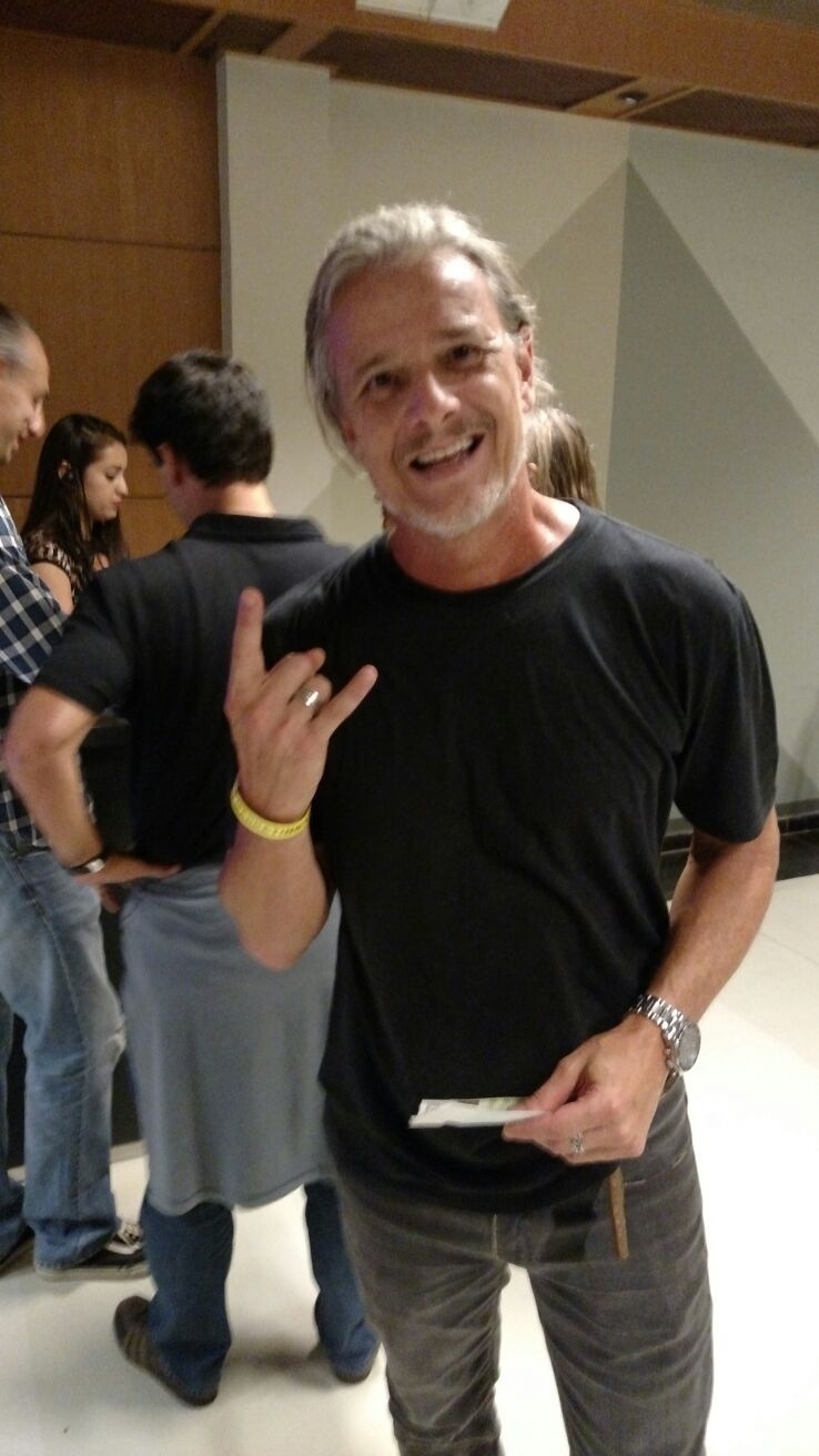 24.fev.2016 - Fã de Rolling Stones, Marcello Novaes fez questão de vir a São Paulo prestigiar mais um show da banda: "Desde que me conheço como gente, já assisti a todos os shows no Rio de Janeiro, assisti sábado agora e não posso arriscar e deixar de ver um show deles no Brasil, não sei quando eles voltam" - Felipe Abílio/UOL