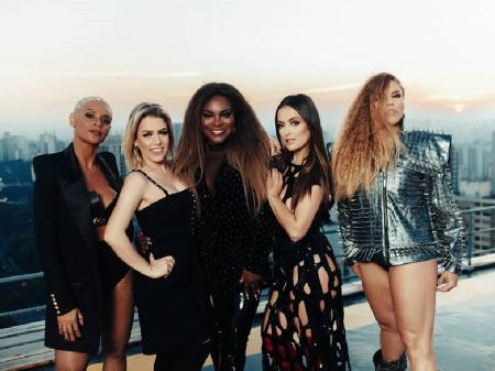 Integrantes do Rouge durante gravações do videoclipe - Divulgação
