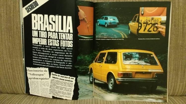 VW Brasília tiro Larangeira - Claudio Larangeira/Quatro Rodas/Reprodução - Claudio Larangeira/Quatro Rodas/Reprodução