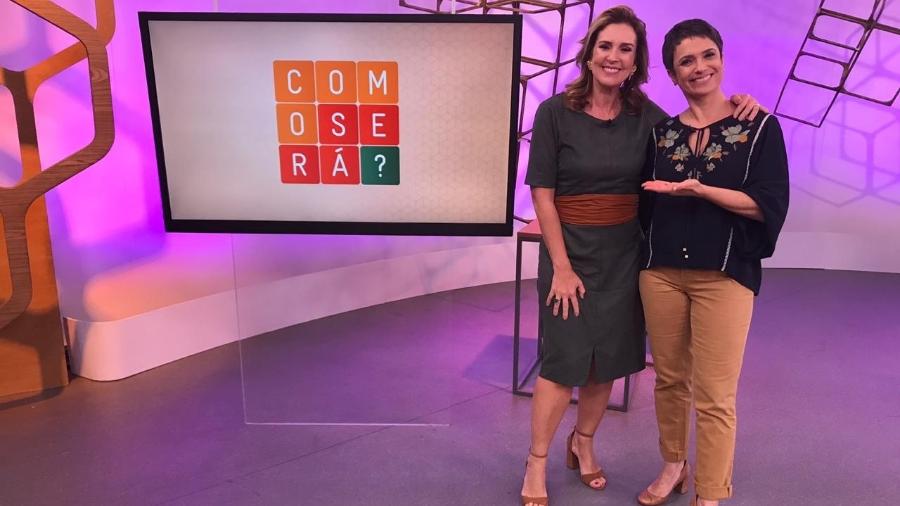Renata Capucci e Sandra Annenberg no cenário do "Como Será?" - Divulgação/TV Globo