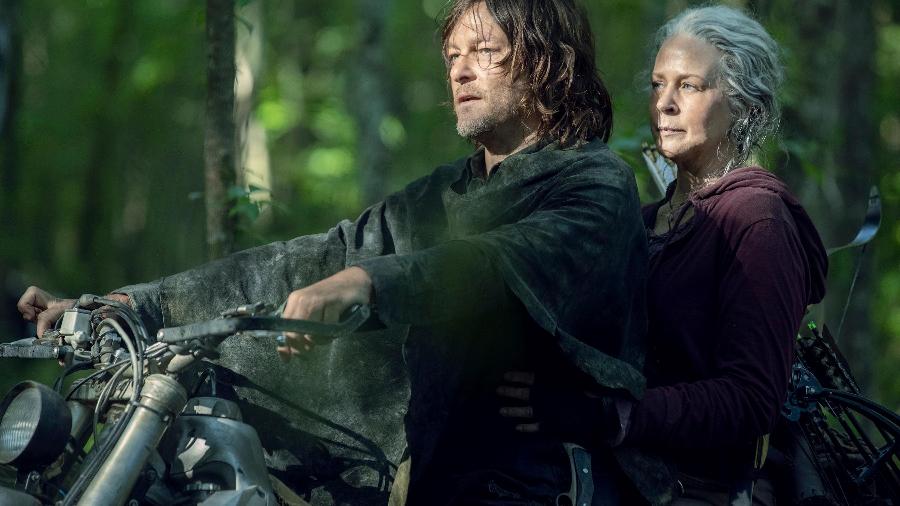 Daryl (Norman Reedus) e Carol (Melissa McBride) em The Walking Dead - JACKSON LEE DAVIS/AMC