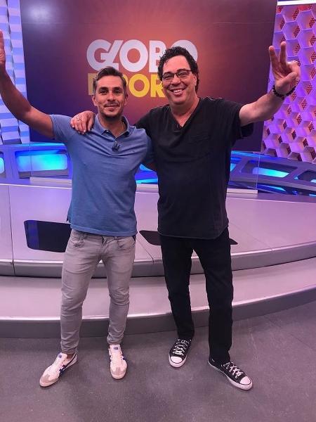 Ivan Moré e Walter Casagrande Jr. no estúdio do Globo Esporte - Reprodução/Instagram/wcasagrandejr