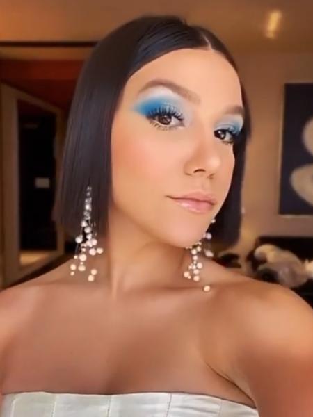 Priscila Alcântara em look para o Grammy Latino em foto comentada por Gabriel Medina - Reprodução/ Instagram