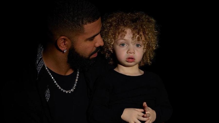 Drake publica foto com filho Adonis pela primeira vez - Reprodução/Instagram @champagnepapi