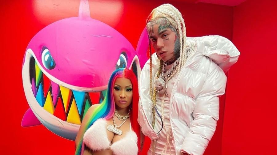 Nicki Minaj grava música em parceria com 6ix9ine - Reprodução/Instagram