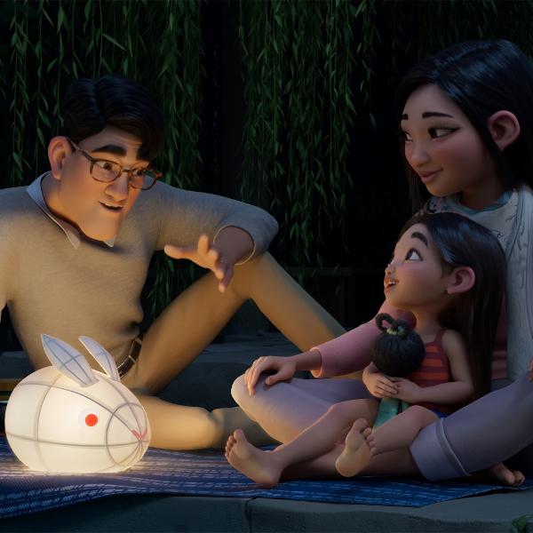 Fei Fei e sua família na animação 'A Caminho da Lua', da Netflix