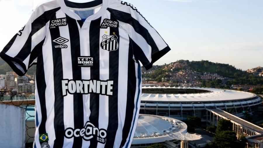 Fortnite patrocinou o Santos na final da Libertadores - Divulgação/Santos FC