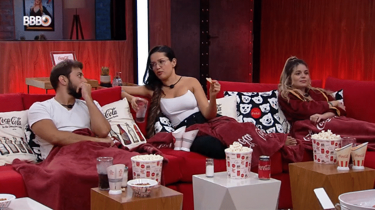 BBB 21: Viih Tube convida Juliette e Caio para cinema do líder - Reprodução/Globoplay - Reprodução/Globoplay