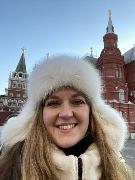Valeria Fomina em Moscou, em dezembro de 2021 - Acervo pessoal 
