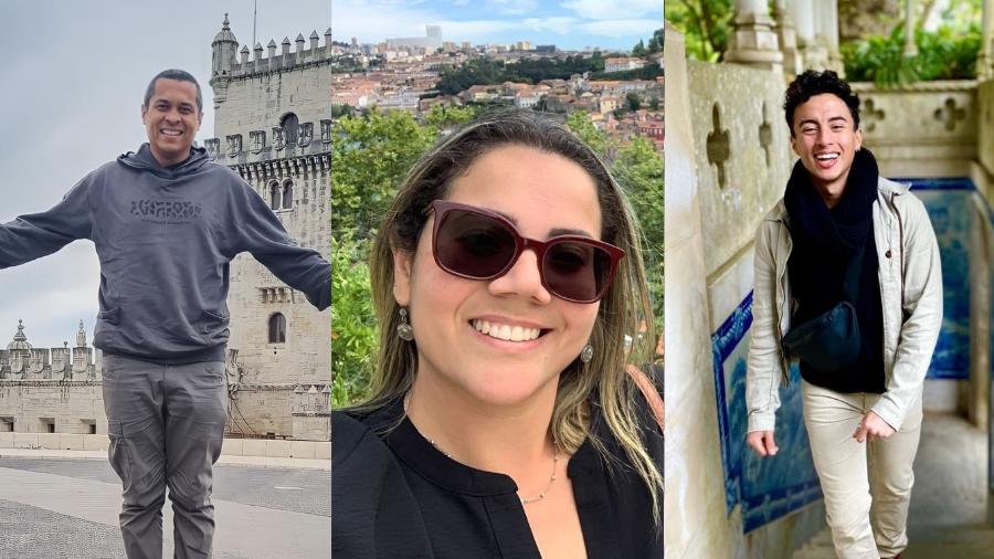 Jailson, Maria Carolina e Thyago vivem em Portugal - Arquivo Pessoal