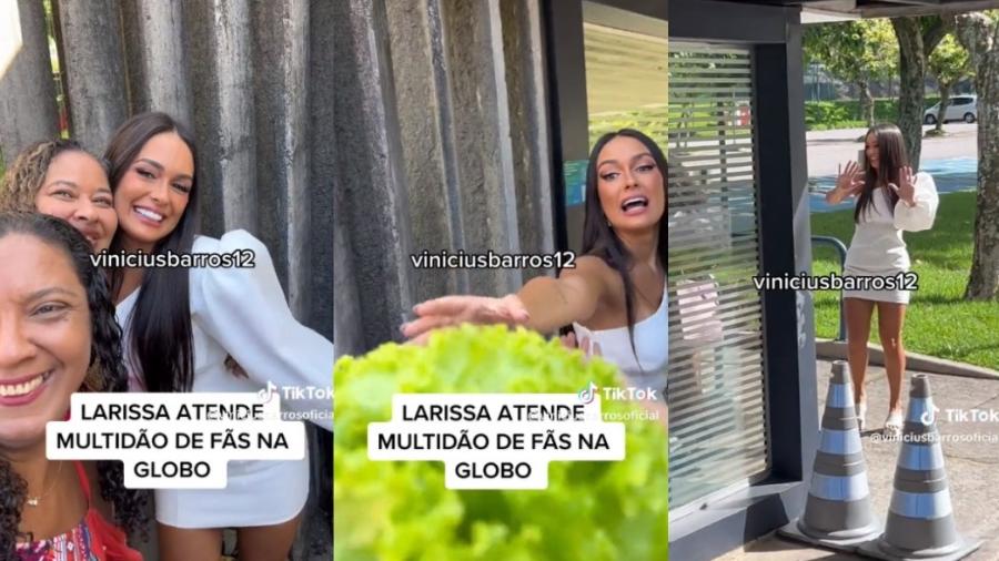 BBB 23: Larissa atende fãs após ser eliminada - TikTok/@viniciusbarrosoficial