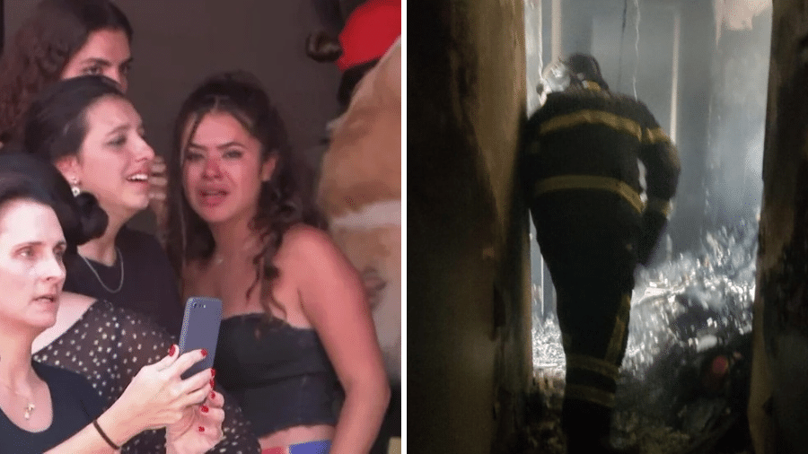 Maisa estava com seis outras pessoas e um cachorro no apartamento que pegou fogo ontem - Reprodução / TV Globo e Redes Sociais