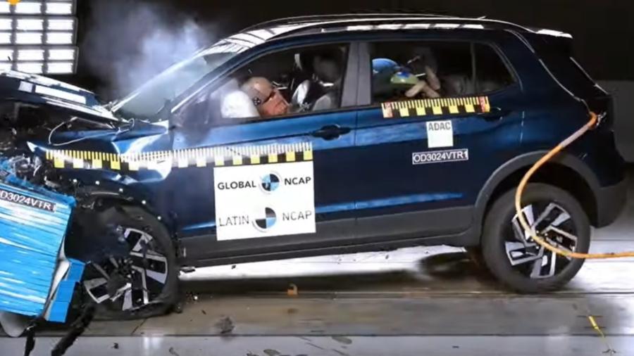 Crash-test de Volkswagen T-Cross - Divulgação