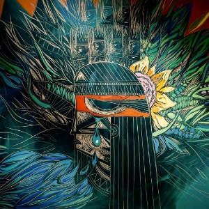 Detalhe do mural que aparece na abertura de "Velho Chico" - Divulgação/TV Globo - Divulgação/TV Globo