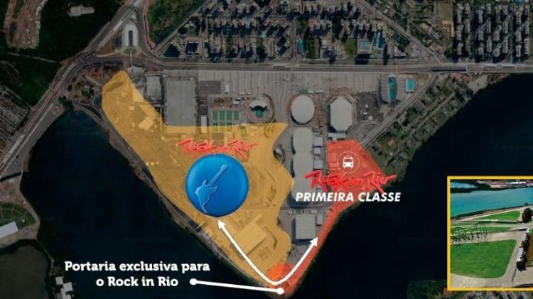 Detalhe da entrada para o Rock in Rio 2017 - Reproduēćo - Reproduēćo