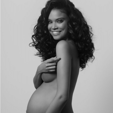 Aline Dias mostra barrigão da gravidez - Reprodução/Instagram/_linedias