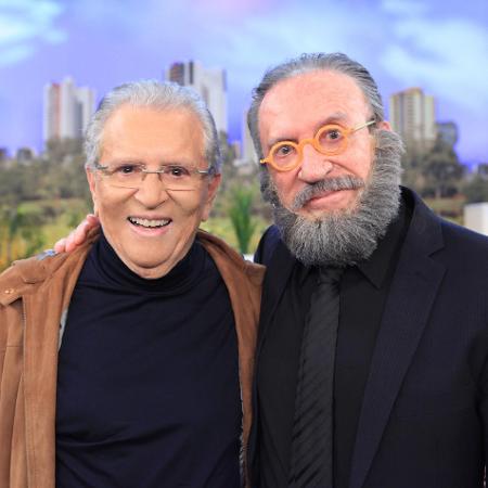 Carlos Alberto de Nóbrega e Moacyr Franco - Leonardo Nones/SBT - Leonardo Nones/SBT