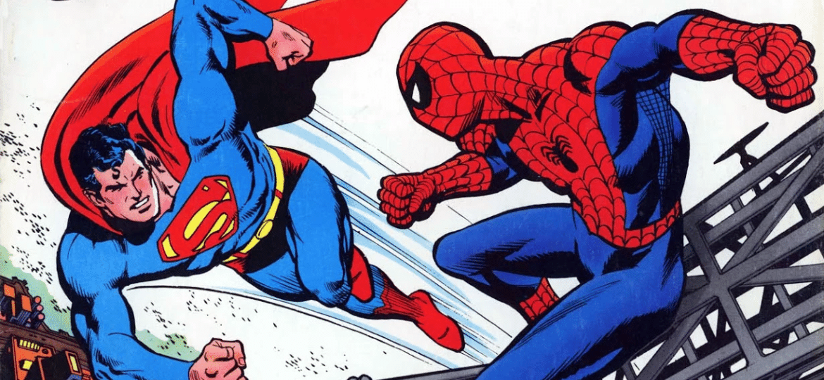 Capa da HQ "Superman Vs O Incrível Homem-Aranha", lançada em 1976 - Reprodução