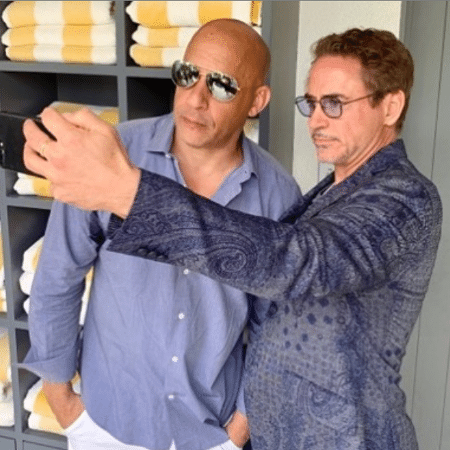 Vin Diesel e Robert Downey Jr. - Reprodução/Instagram