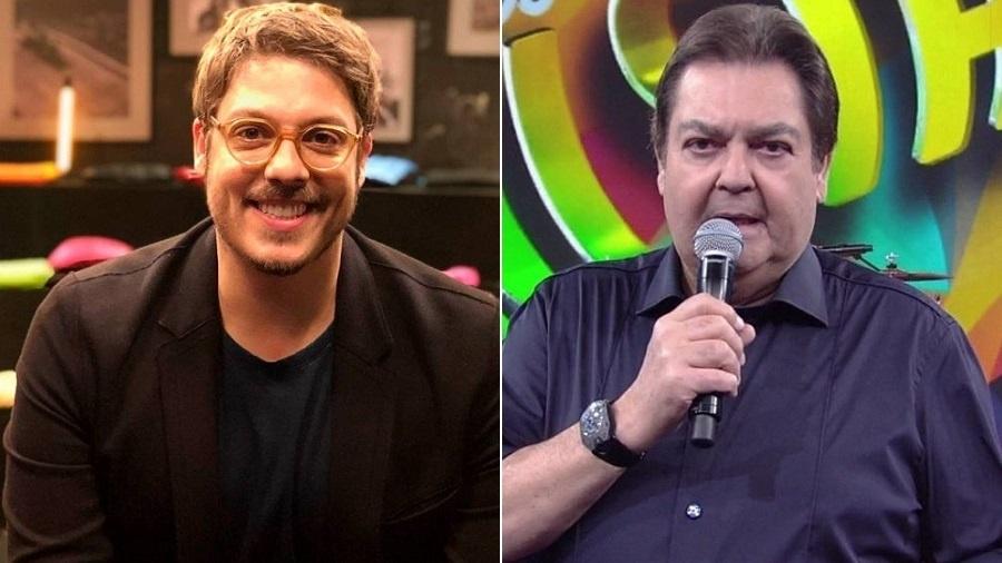 Fábio Porchat e Fausto Silva - Montagem/UOL/Divulgação/GNT/Reprodução/TV Globo